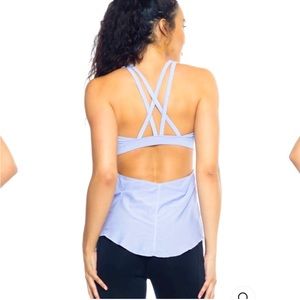 Popflex active swan top in periwinkle